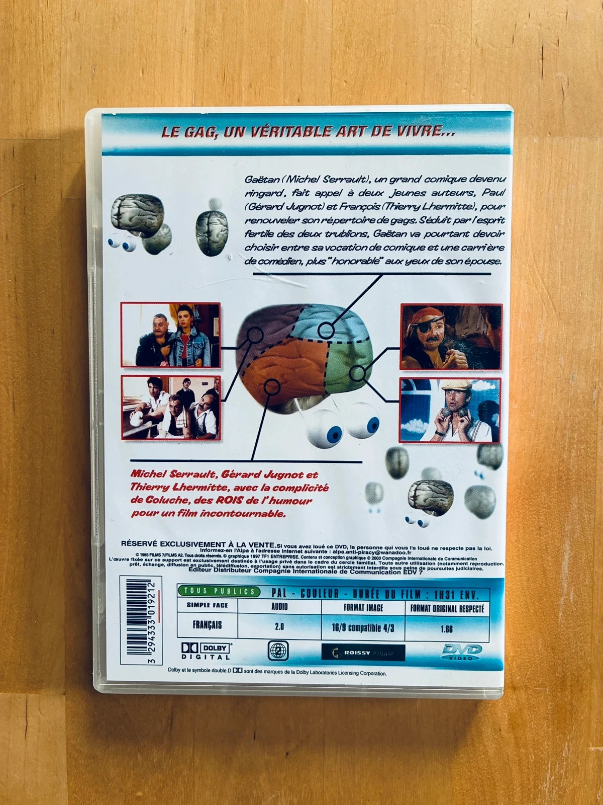 DVD Los Reyes de la Risa Michel Serrault Thierry Lhermitte. – photo 3